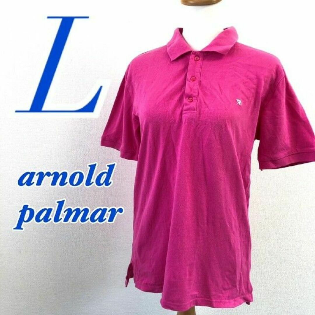 Arnold Palmer(アーノルドパーマー)のArnold Palmer アーノルド・パーマー ポロシャツ 綿100% ピンク レディースのトップス(ポロシャツ)の商品写真