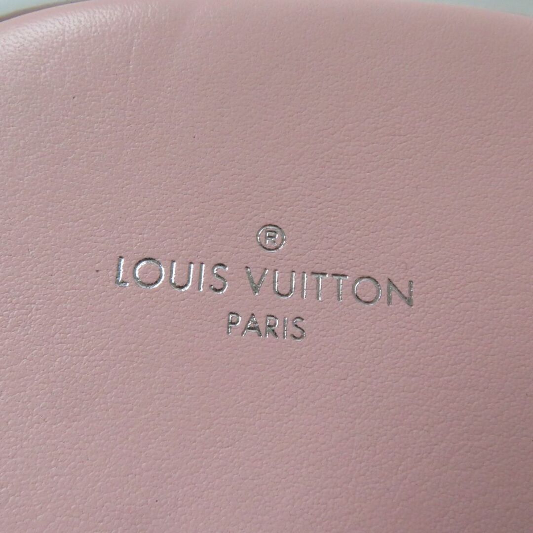 美品☆LOUIS VUITTON ルイヴィトン LVロゴ フェイクファー スライド
