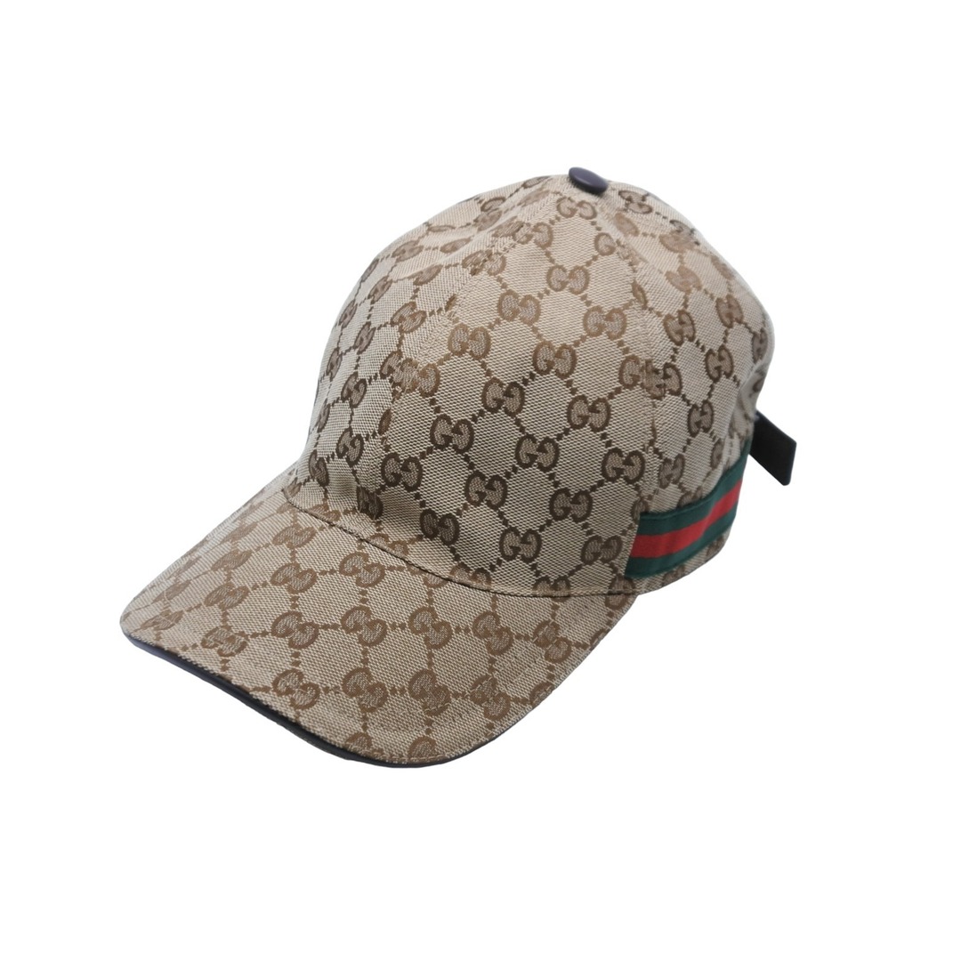Gucci - 極美品 GUCCI グッチ ベースボールキャップ 帽子 GGキャンバス