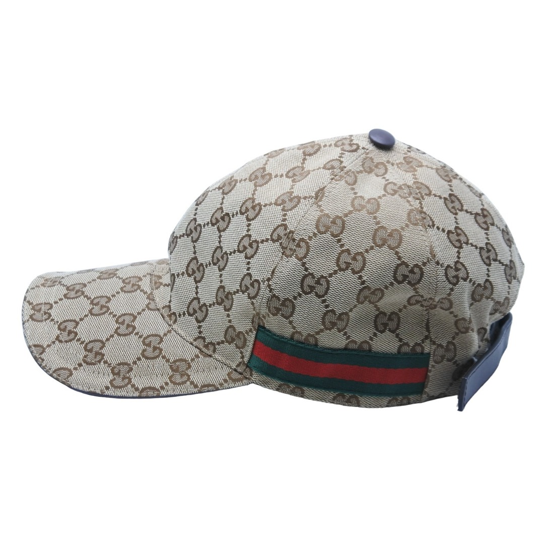 Gucci - 極美品 GUCCI グッチ ベースボールキャップ 帽子 GGキャンバス