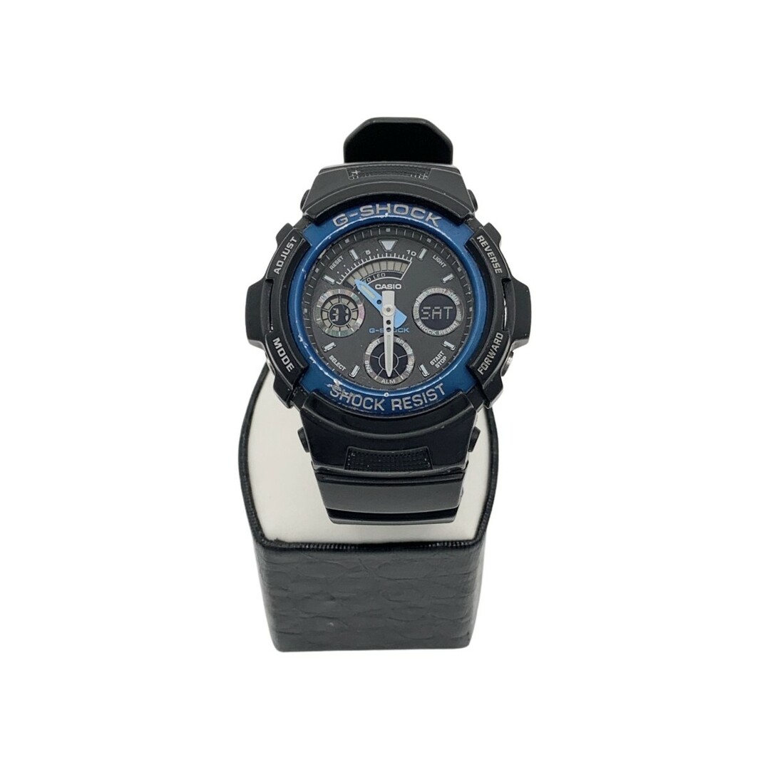 〇〇CASIO カシオ Gショック クォーツ 腕時計  AW-591-2AJF  ブラック x ブルー
