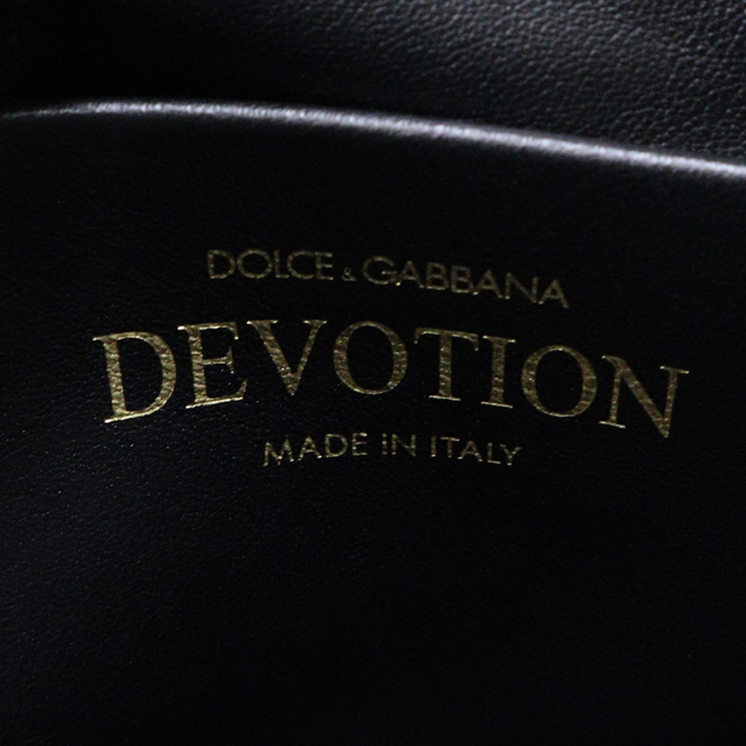 ドルチェアンドガッバーナ Devotion ソフト スモール チェーン ショルダーバッグ 斜め掛け カーフスキン レザー NERO ブラック 黒 ゴールド金具 BB7378 箱付 DOLCE&GABBANA（新品・未使用品）