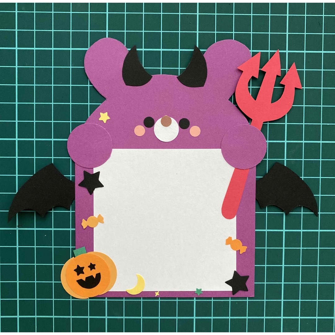 クラフトパンチ メッセージカード ペーパークラフト ハンドメイド ハロウィン