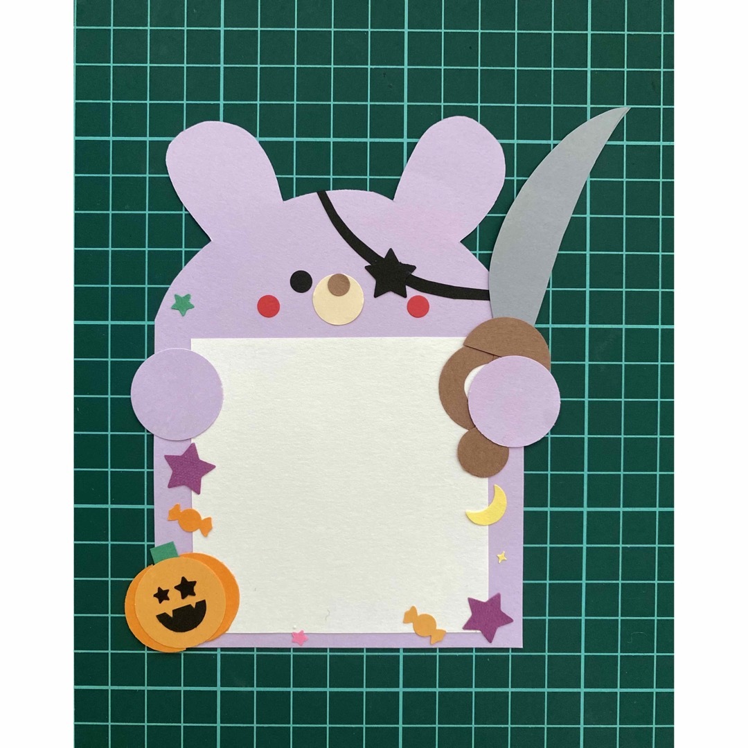 クラフトパンチ メッセージカード ペーパークラフト ハンドメイド ハロウィン