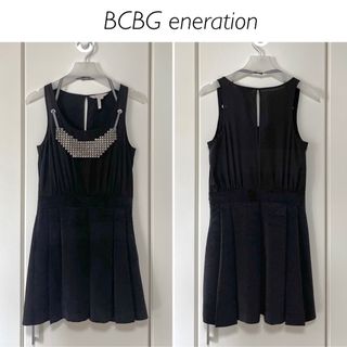 ビーシービージェネレーション(BCBGeneration)の【美品】BCBGeneration スタッズネックレス付き ミニワンピース(ミニワンピース)