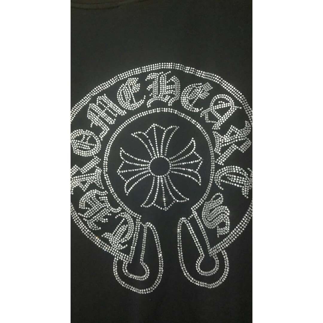 Chrome Hearts(クロムハーツ)の美品 chrome hearts クロムハーツ Tシャツ スパンコール 黒 メンズのトップス(Tシャツ/カットソー(半袖/袖なし))の商品写真