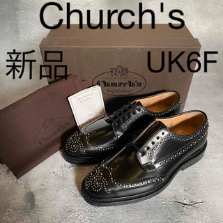 チャーチ(Church's)の新品 Church's グラフトン スタッズ ダービーブローグシューズ 革靴(ドレス/ビジネス)