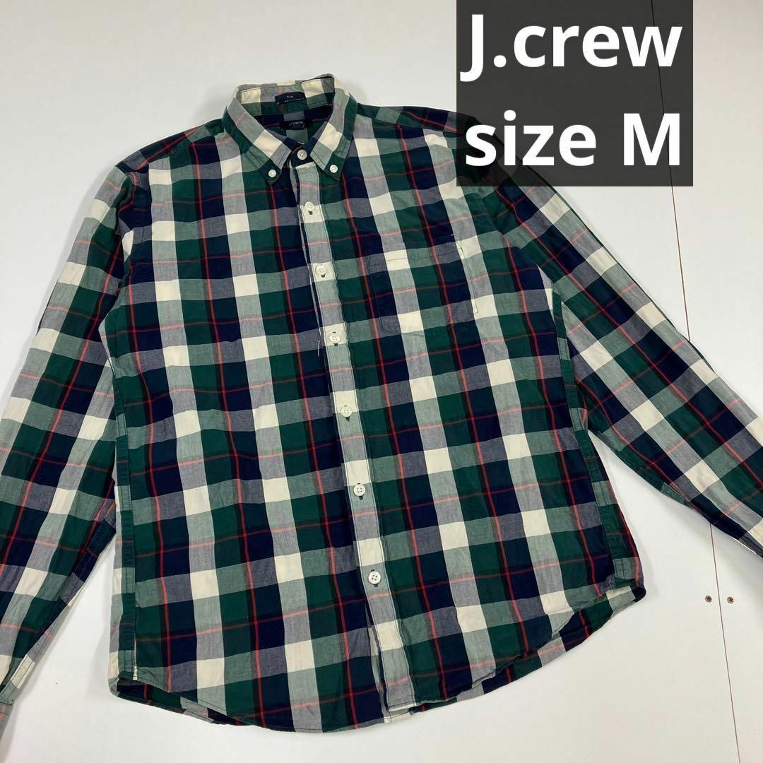 新品 M サイズ J.CREW ジェイクルー チェック シャツ