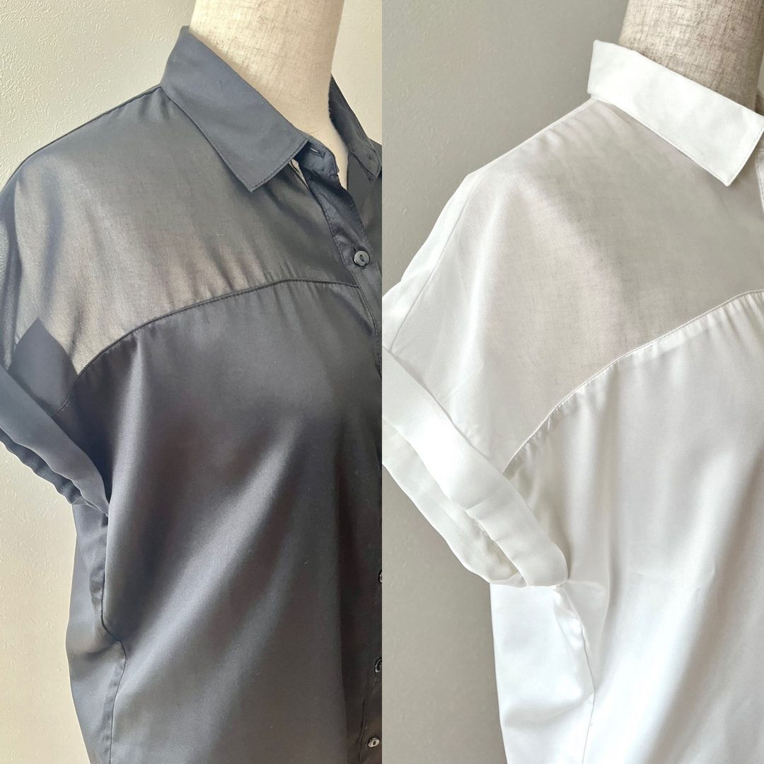 GU(ジーユー)の新品未使用‼️ブラウス3着セット売り‼️ レディースのトップス(シャツ/ブラウス(半袖/袖なし))の商品写真