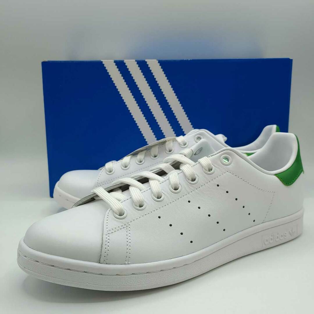 アディダス スタンスミス スニーカー STAN SMITH レザー 26.5cm ホワイト/グリーン M20324 メンズ 2019年製