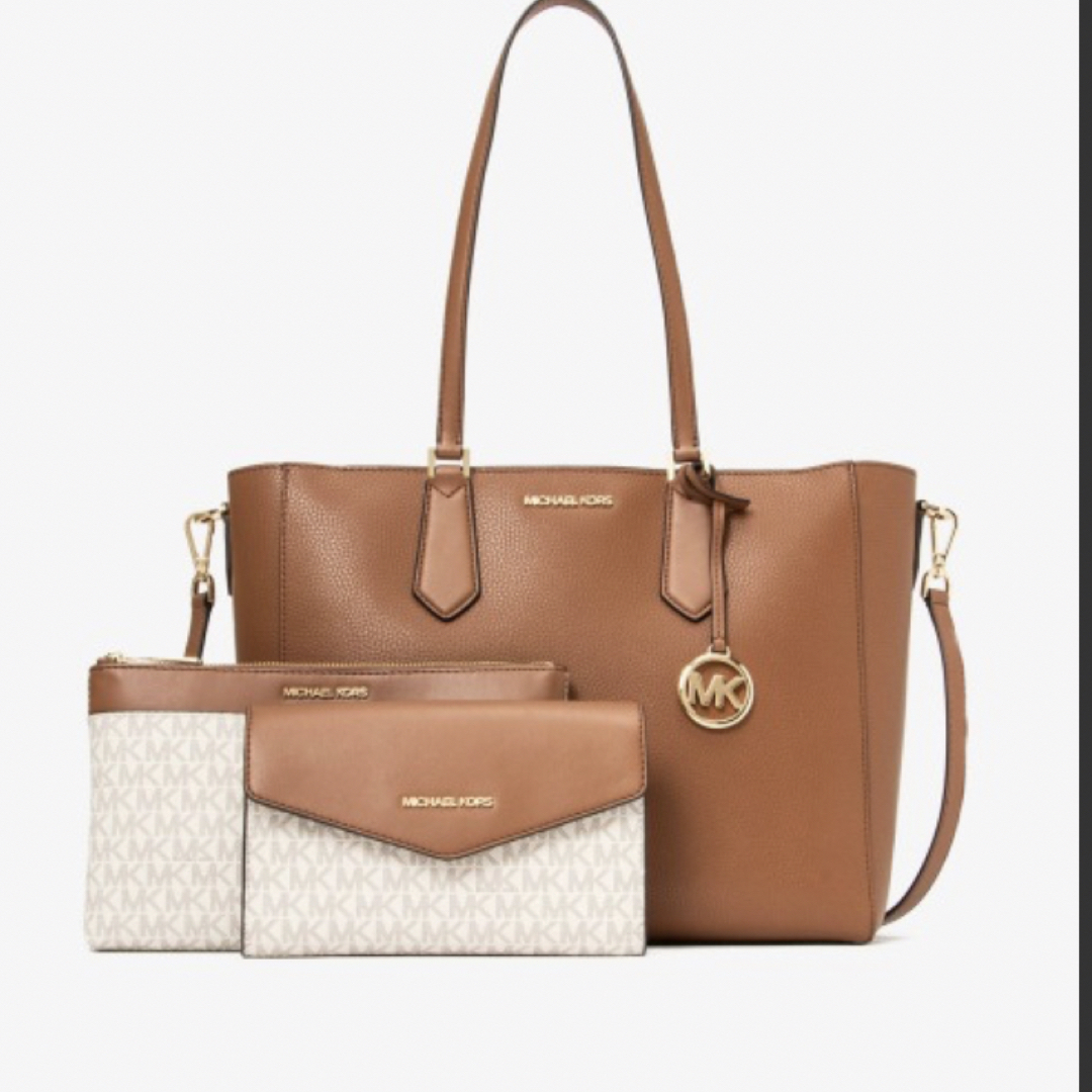 MICHAEL KORS KIMBERLY 3 IN 1 トート ポーチ2個付きの通販 by Plus