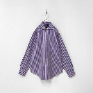 ポロラルフローレン(POLO RALPH LAUREN)のポロ ラルフローレン 貴重 90s ストライプ ホリゾンタルカラー 長袖 シャツ(シャツ)