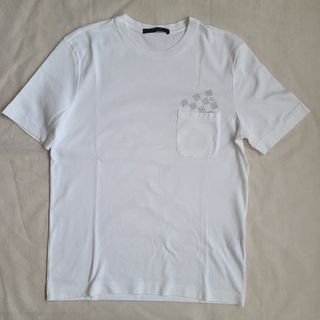 ルイヴィトン(LOUIS VUITTON)のルイヴィトン ダミエ Tシャツ LV ホワイト 白(Tシャツ/カットソー(半袖/袖なし))