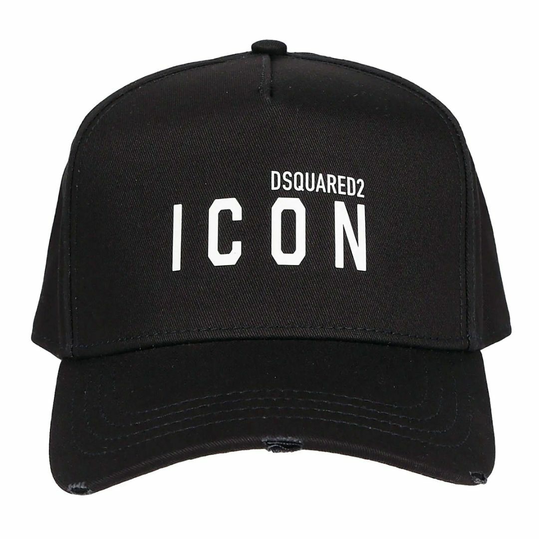 送料無料 DSQUARED2 ディースクエアード BCM0413 05C04312 ブラック キャップ 帽子 ICON ロゴ 1