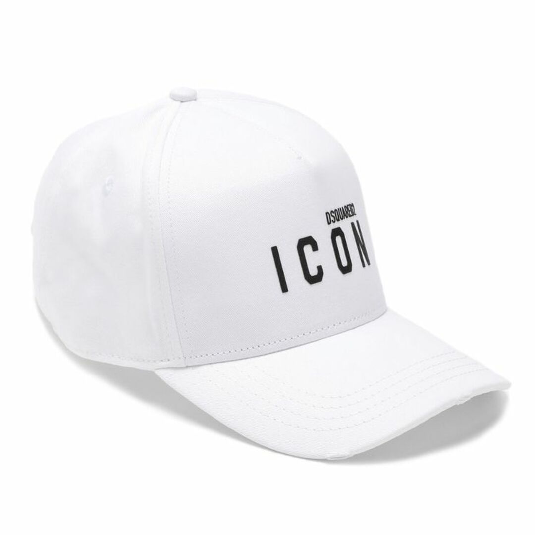 送料無料 DSQUARED2 ディースクエアード BCM0413 05C04312 ホワイト キャップ 帽子 ICON ロゴ