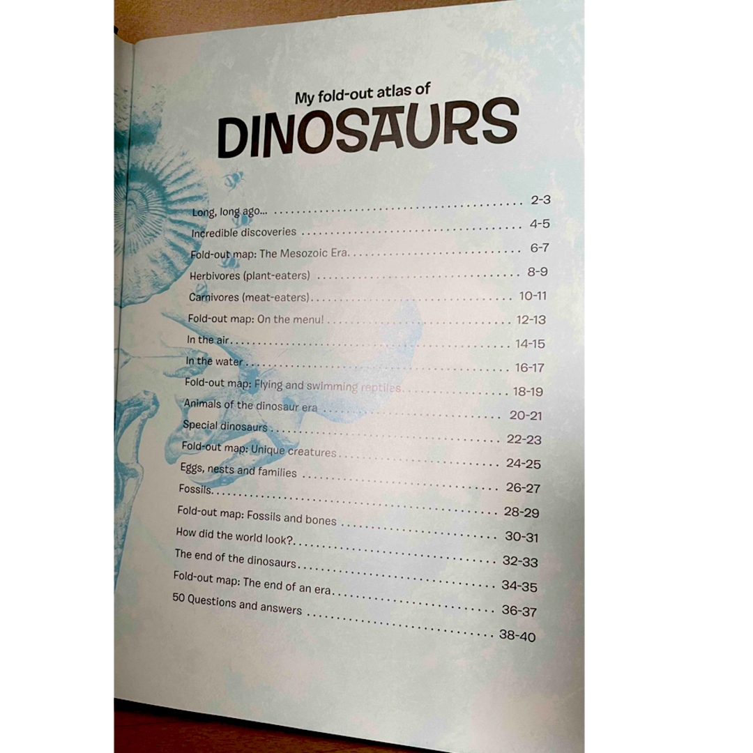 洋書　恐竜図鑑　My Fold-Out Atlas Of Dinosaurs  エンタメ/ホビーの本(洋書)の商品写真