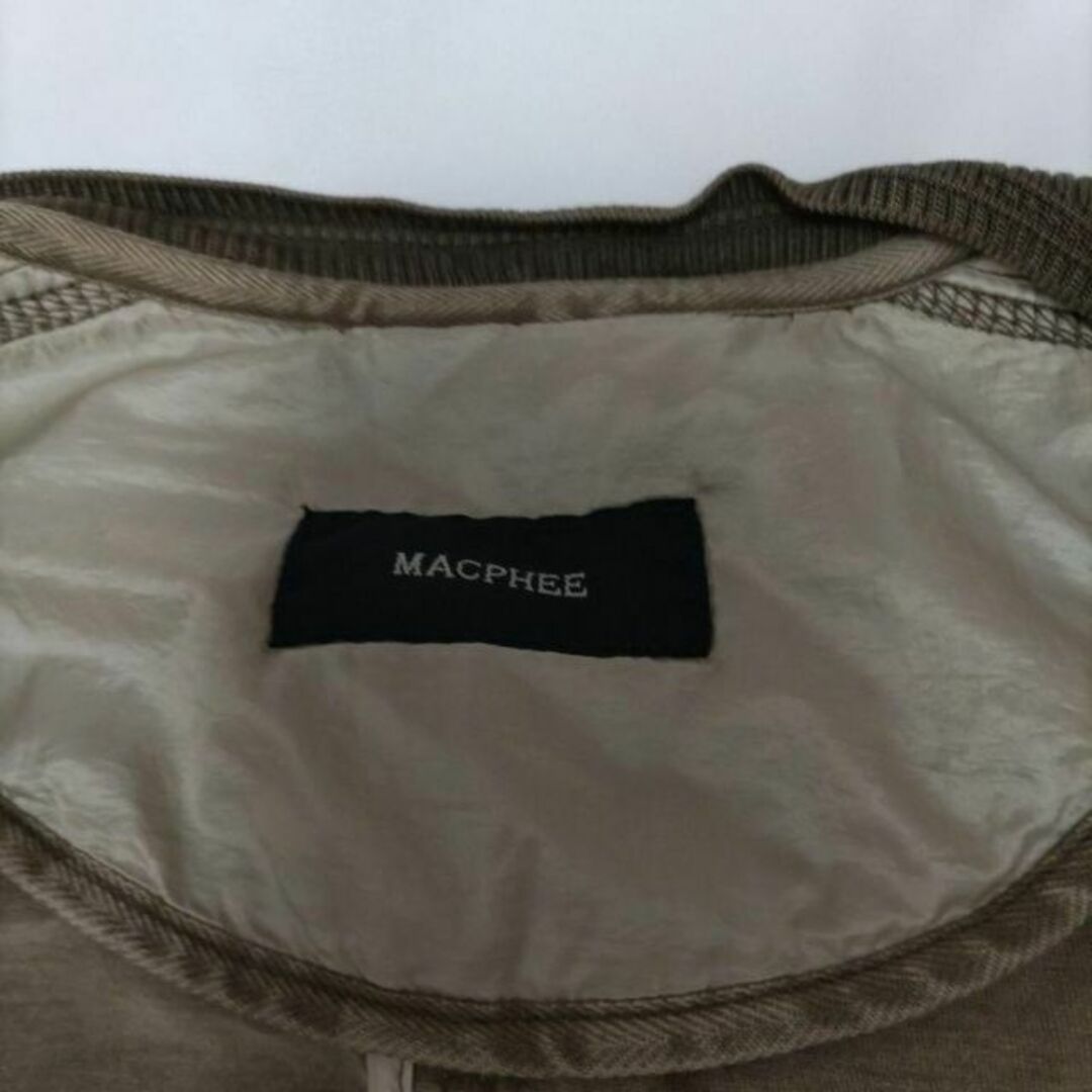 MACPHEE マカフィー ダメージ加工 コットン ジップジャケット カーキ 7