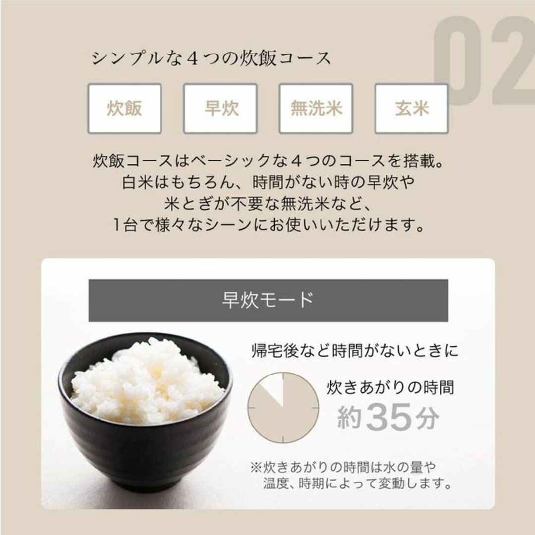 ★アウトレット品★ 箱破損品 2合 炊飯器 保温 予約 早炊き 送料無料