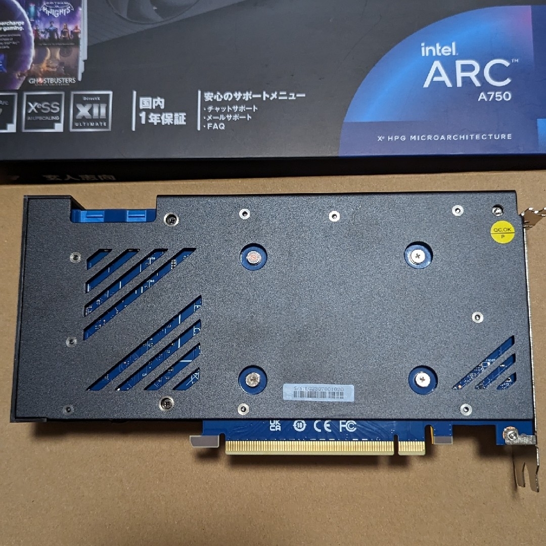 玄人志向 Intel Arc A750 グラフィックボード-