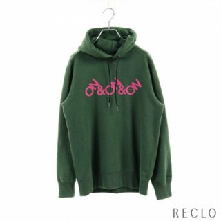 サカイ(sacai)のOn&On&On プルオーバーパーカー グリーン ピンク(パーカー)