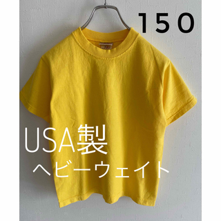 新品 キッズTシャツ USA製 ヘビーウェイト シンプル 無地 女子 アメカジ