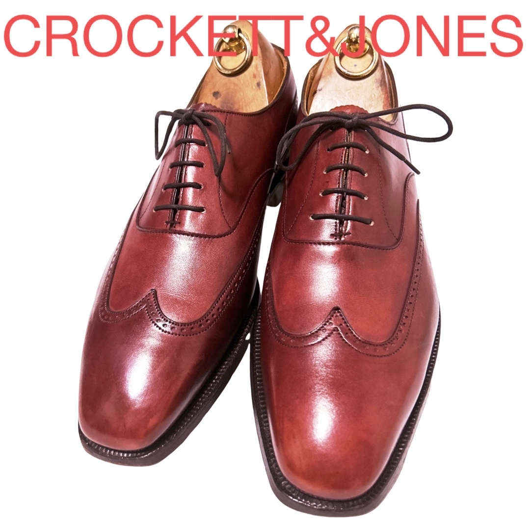 172.CROCKETT&JONES CLIVEDEN ウィングチップ 8.5E - ドレス/ビジネス