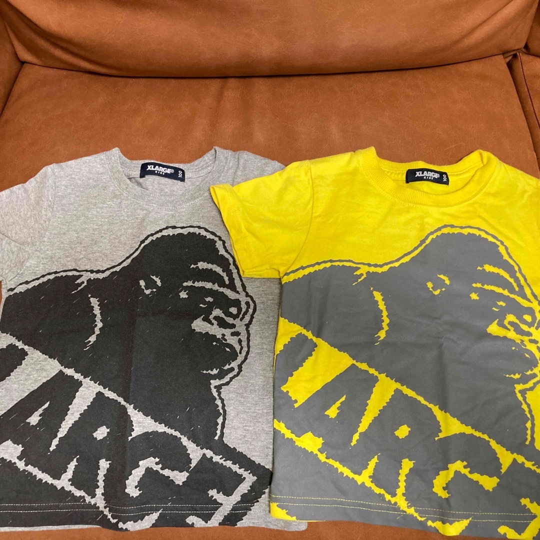 XLARGE(エクストララージ)のX-LARGE 半袖Tシャツ　サイズ100 2枚組 キッズ/ベビー/マタニティのキッズ服男の子用(90cm~)(Tシャツ/カットソー)の商品写真