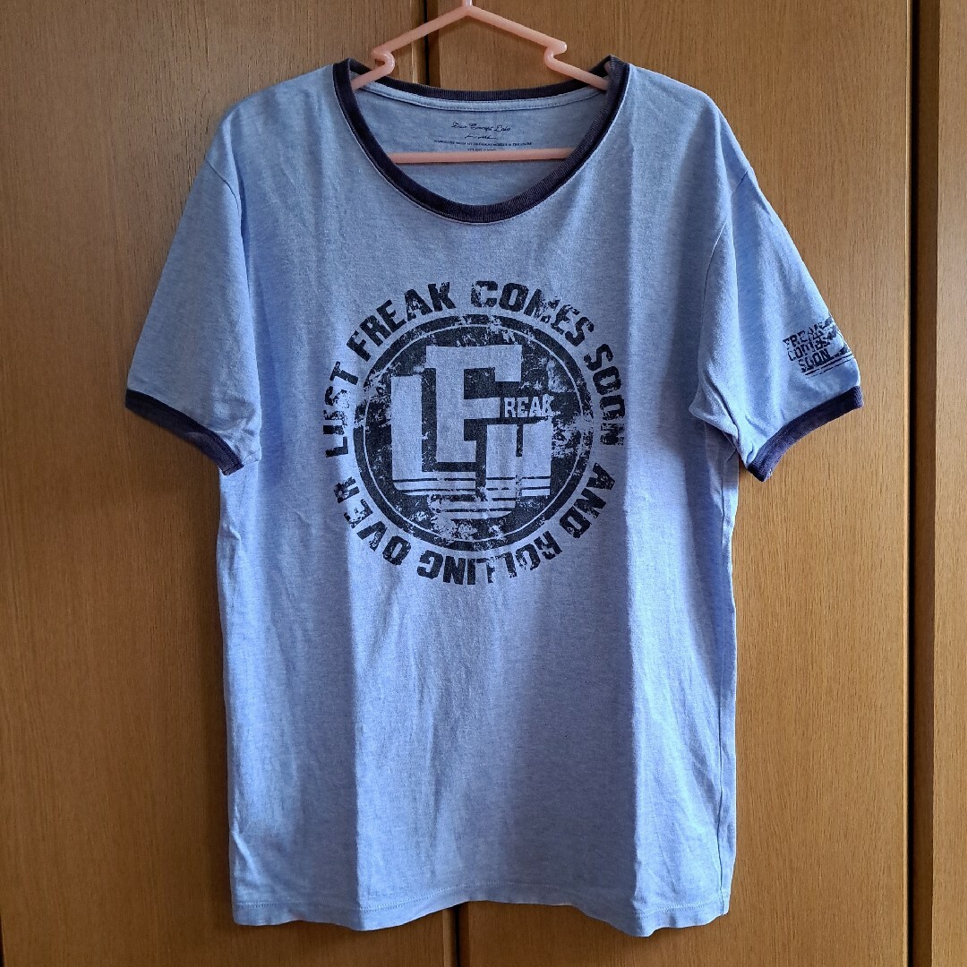 メンズ　Tシャツ(L)　オンワード樫山　トップス　半袖　爽やかブルー メンズのトップス(Tシャツ/カットソー(半袖/袖なし))の商品写真