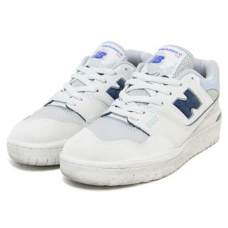 ニューバランス(New Balance)のNEW BALANCE ニューバランス シューズ 靴 スニーカー ローカット ライトグレー サイズ：24.5cm レースアップ ロゴ BB550GD1 23春夏 レザー 本革 おしゃれ シンプル きれいめ 大人女子 ブランド カジュアル ベーシック 普段使い【レディース】【中古】(スニーカー)