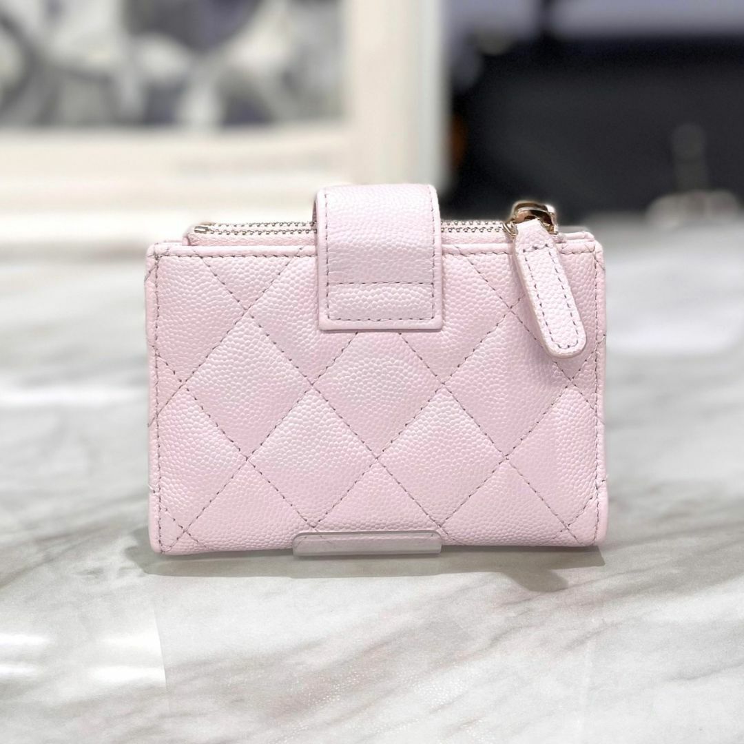 CHANEL - 美品☆ シャネル 折り財布 マトラッセ キャビアスキン ...