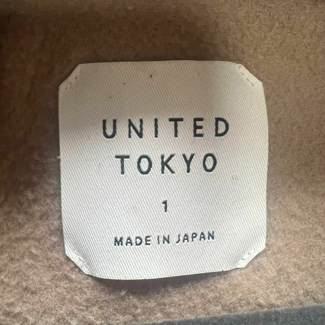 【良品】UNITED TOKYO ロングコート ベージュ 1 M シングルボタン