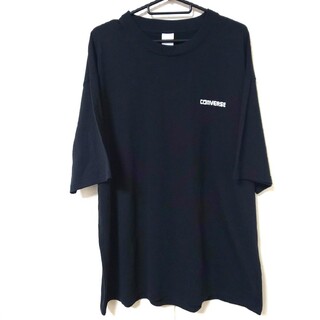 コンバース(CONVERSE)の新品 4L CONVERSE 半袖 Tシャツ  大きいサイズ 未使用 ブラック(Tシャツ/カットソー(半袖/袖なし))