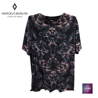 マルセロブロン(MARCELO BURLON)の【美品】MARCELO BURLON マルセロバーロン Tシャツ 半袖 トップス(Tシャツ/カットソー(半袖/袖なし))