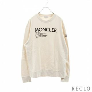 モンクレール(MONCLER)のGIROCOLLO トレーナー スウェットシャツ クルーネック オフホワイト ロゴ(スウェット)