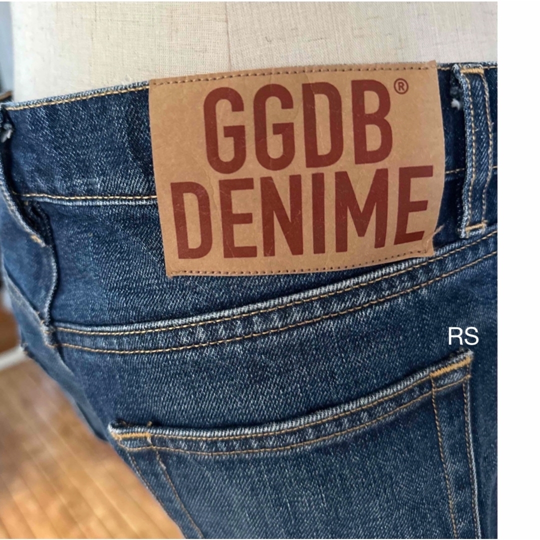 DEUXIEME CLASSE(ドゥーズィエムクラス)のGOLDENGOOSE indigoBlue ダメージ加工 denimパンツ27 レディースのパンツ(デニム/ジーンズ)の商品写真