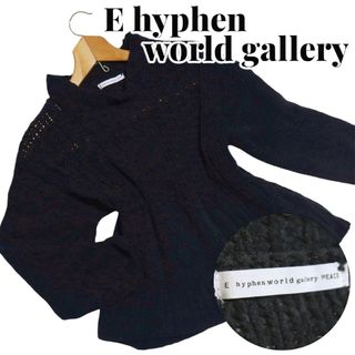 イーハイフンワールドギャラリー(E hyphen world gallery)のE hyphen world gallery ニット フリーサイズ ブラック(ニット/セーター)