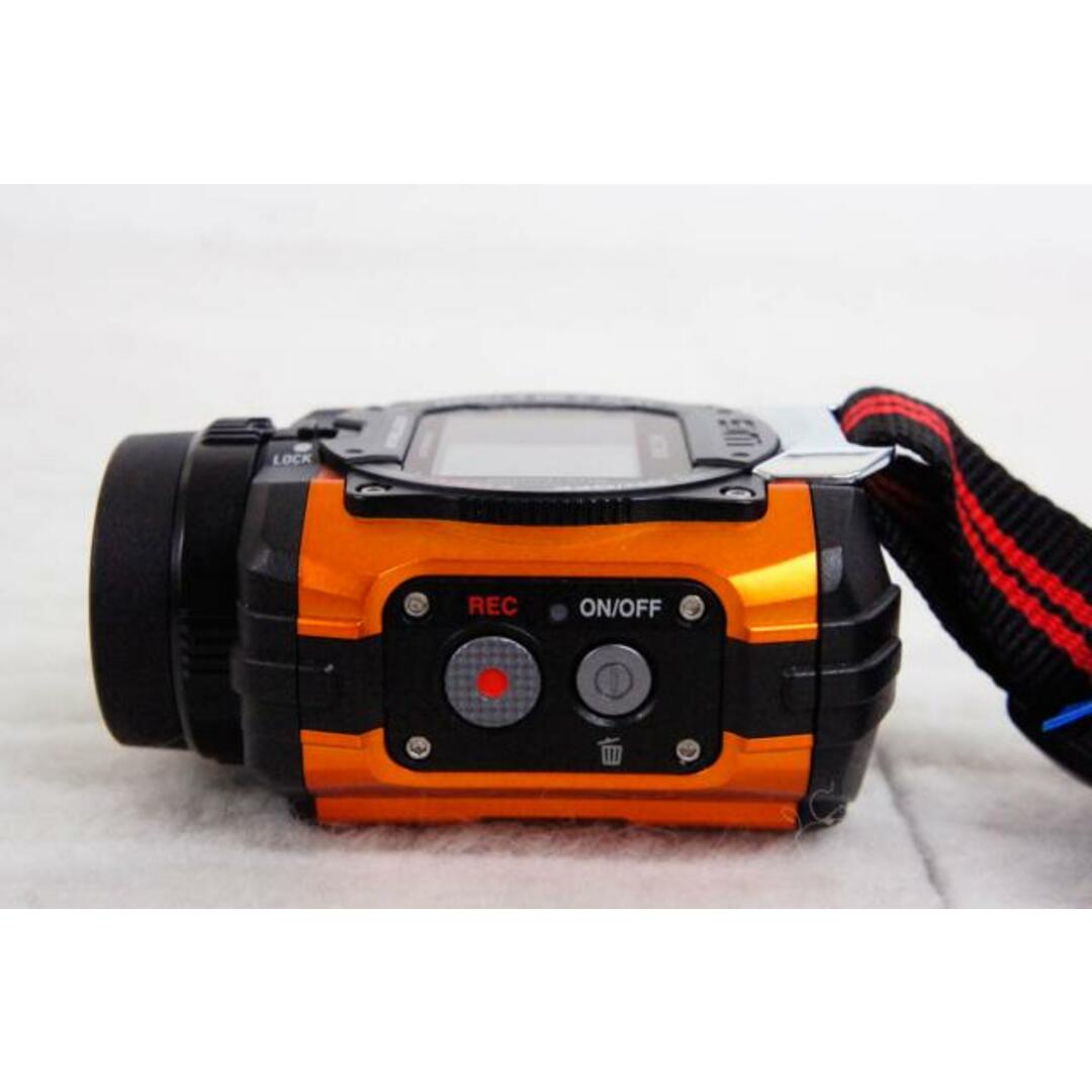 中古】RICOHリコー 防水アクションカメラ WG-M1 オレンジの通販 by