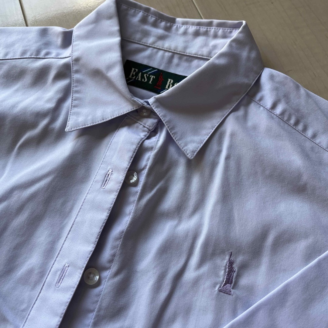 イーストボーイ　紫長袖シャツ