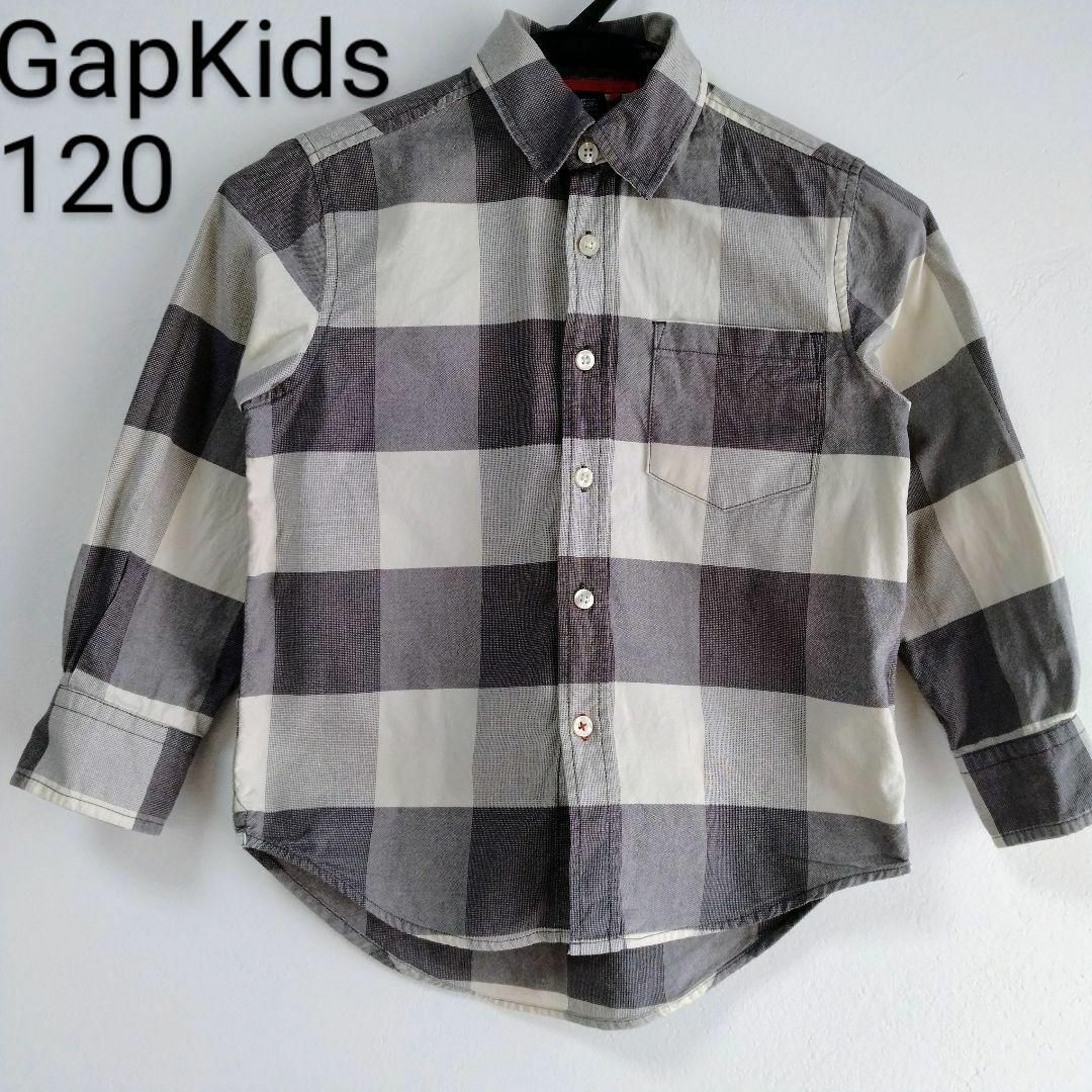 GAP Kids(ギャップキッズ)のGapKids 長袖シャツ　サイズ１２０ キッズ/ベビー/マタニティのキッズ服男の子用(90cm~)(Tシャツ/カットソー)の商品写真