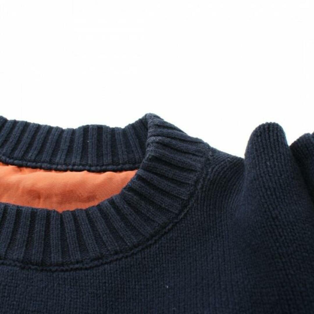 MA-1 KNIT BLOUSON SWEATER ニット コットン ネイビー カーキグリーン