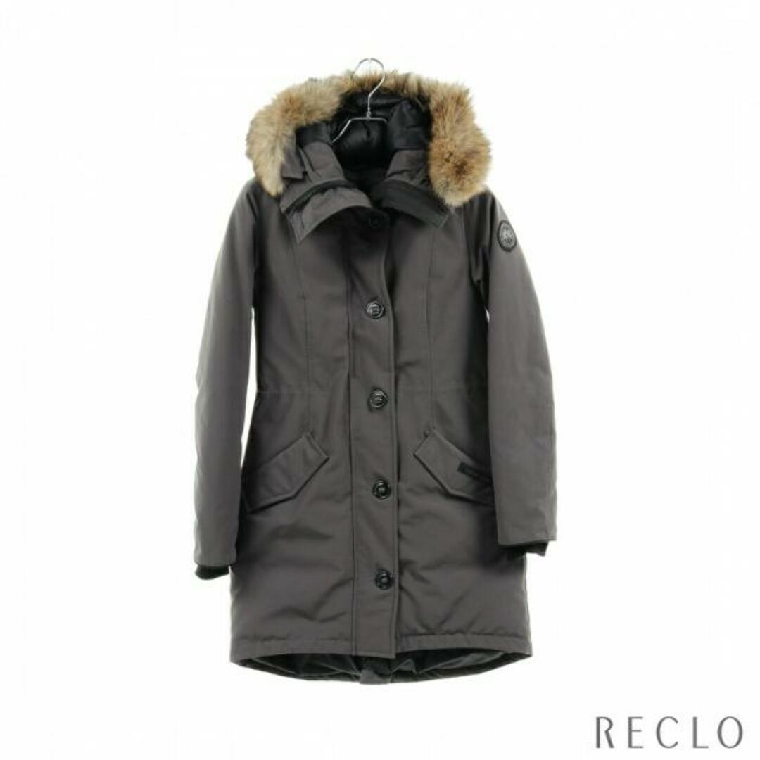 44cm袖丈ROSSCLAIR PARKA BLACK LABEL ロスクレア ダウンコート グレー