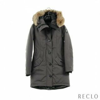 カナダグース(CANADA GOOSE)のROSSCLAIR PARKA BLACK LABEL ロスクレア ダウンコート グレー(ダッフルコート)