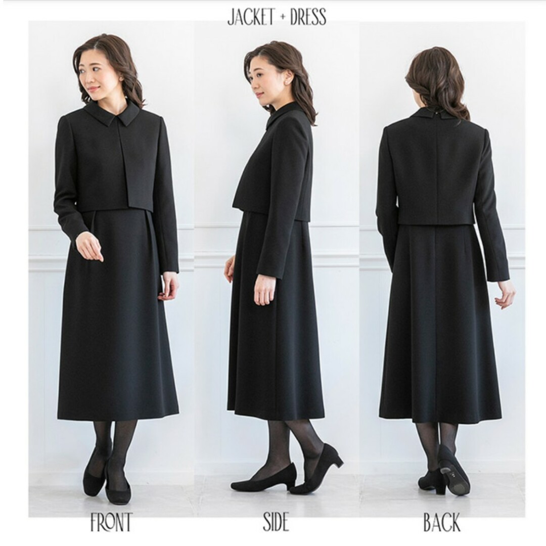 【新品・タグ付き】 レディースブラックフォーマル ワンピース レディースのフォーマル/ドレス(礼服/喪服)の商品写真