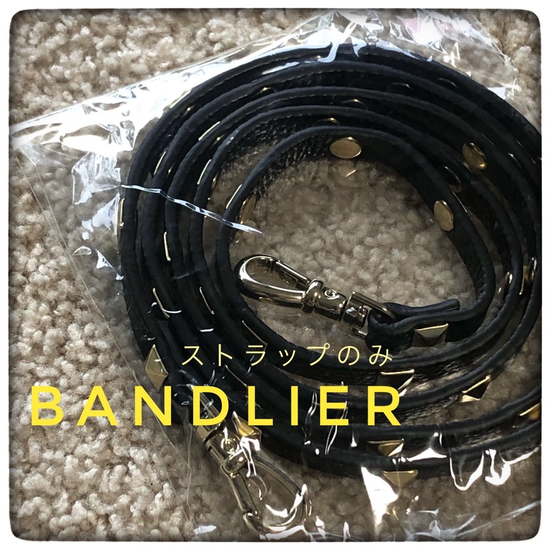 BANDLIERバンドリヤー【オンライン限定】 サラブラックゴールドストラップ