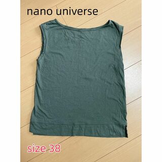 ナノユニバース(nano・universe)のnano universe レーディス　袖なし　シャツ　カットソー(カットソー(半袖/袖なし))