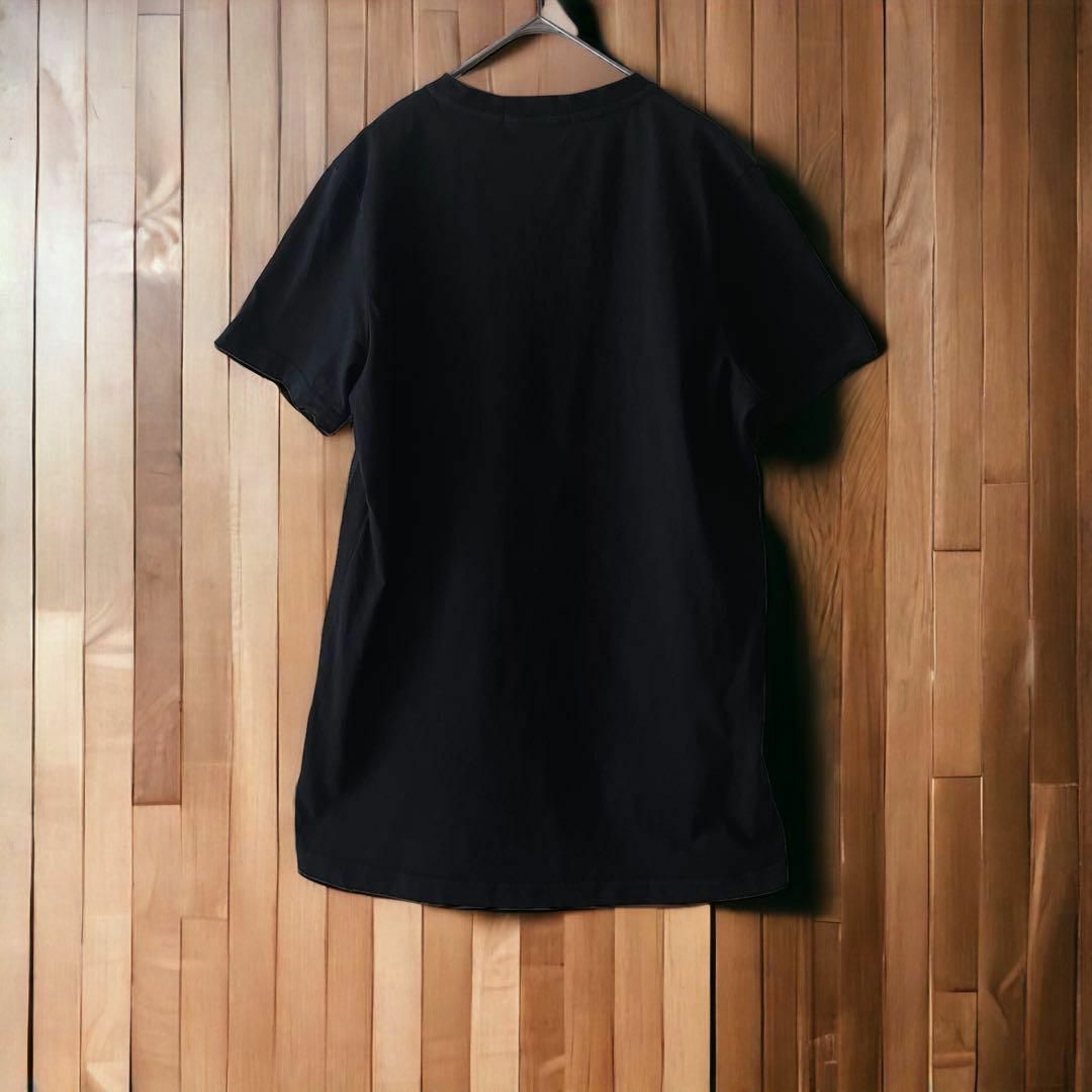 HYDROGEN(ハイドロゲン)のHYDROGEN Vネック　ドクロ　ロゴTシャツ　ブラック メンズのトップス(Tシャツ/カットソー(半袖/袖なし))の商品写真