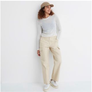 ユニクロ(UNIQLO)のUNIQLO ワイドストレートカーゴパンツ(ワークパンツ/カーゴパンツ)