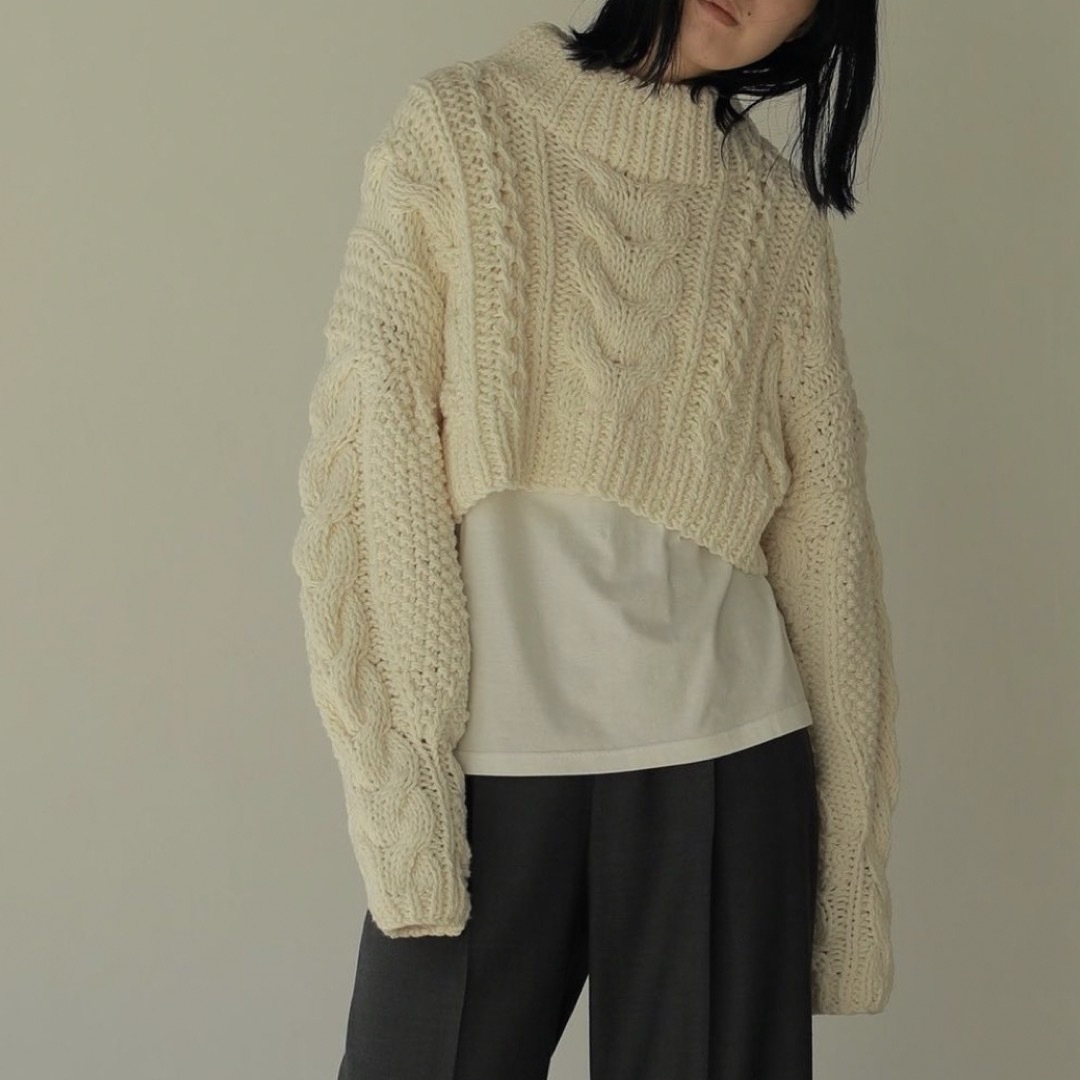ETRE TOKYO - ETRE TOKYO ケーブルハンド ニット プルオーバー の通販