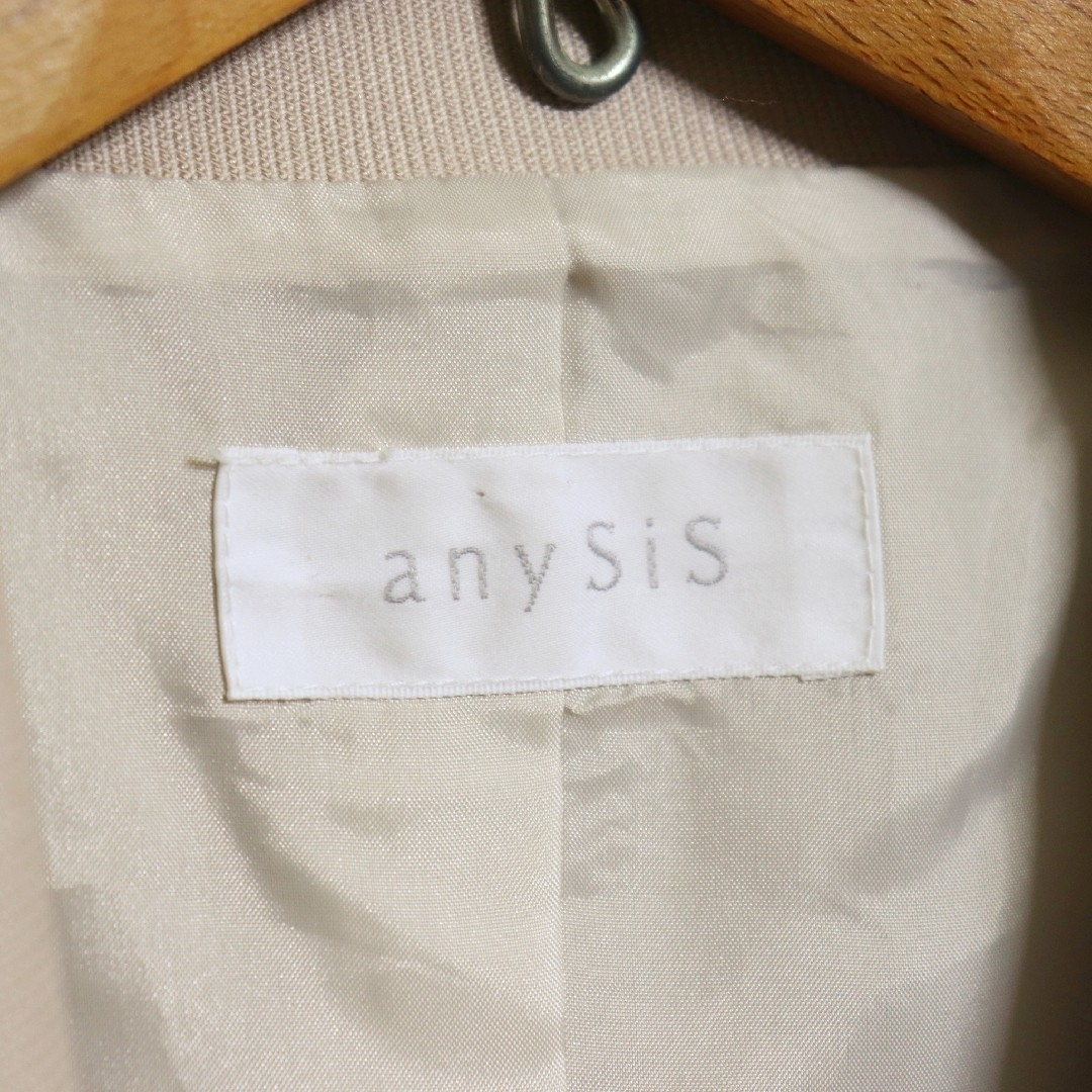 anySiS(エニィスィス)のanySiS エニィスィス ショートコート サイズ2 ベージュ レディースのジャケット/アウター(チェスターコート)の商品写真