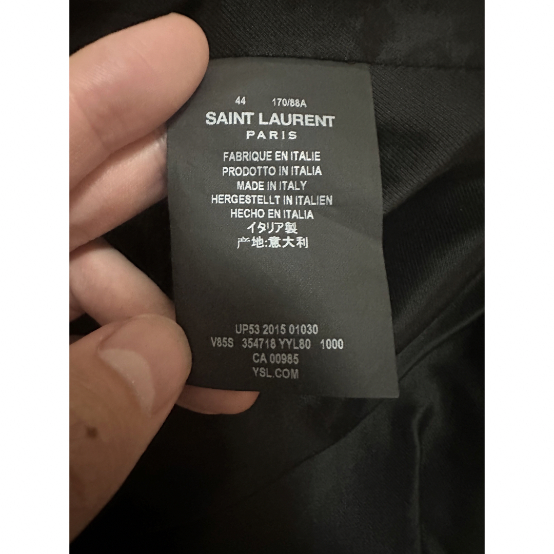 Saint Laurent Parisエディ期 チェック柄ジャケット サイズ44-